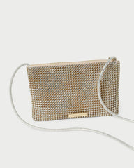 Loeffler Randall Yasmine Gold Diamanté Crossbody | Women Crossbodies