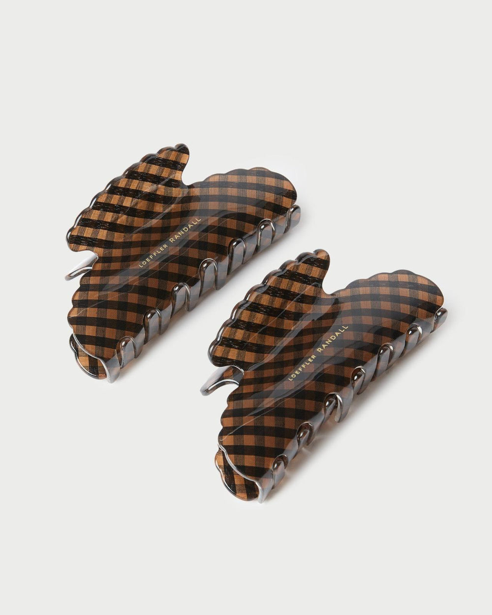Loeffler Randall Yuri Brown/Black Hair Clip Set | Women Accessories