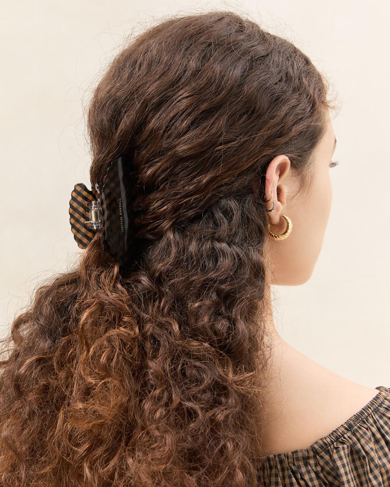 Loeffler Randall Yuri Brown/Black Hair Clip Set | Women Accessories